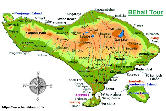 Bali Map